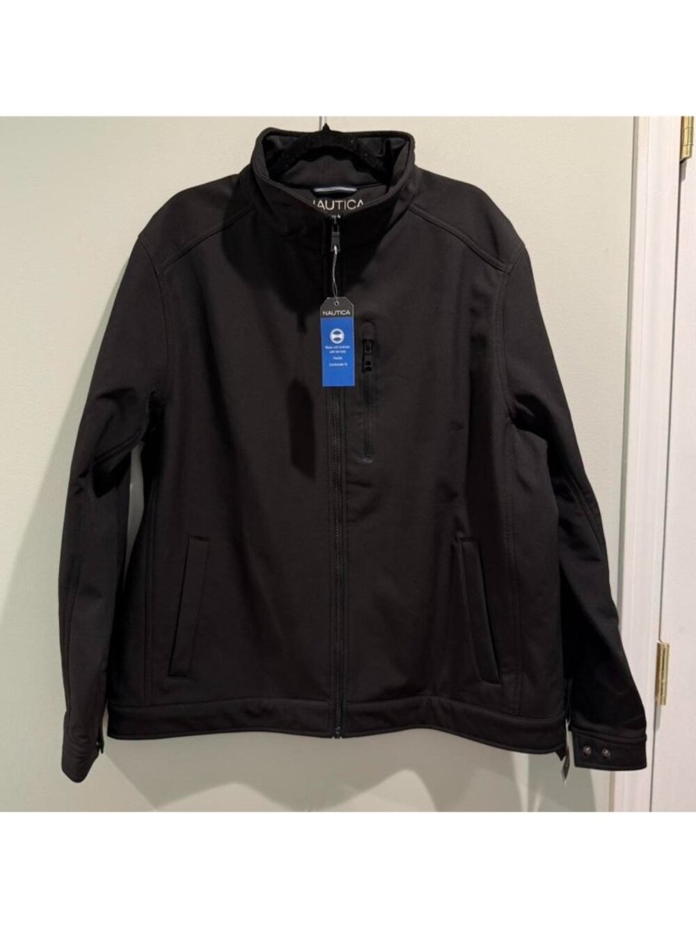 Nautica XXL Men's Performance Black Softshell Jacket - Brand New
